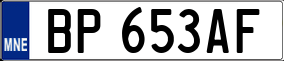 Trailer License Plate